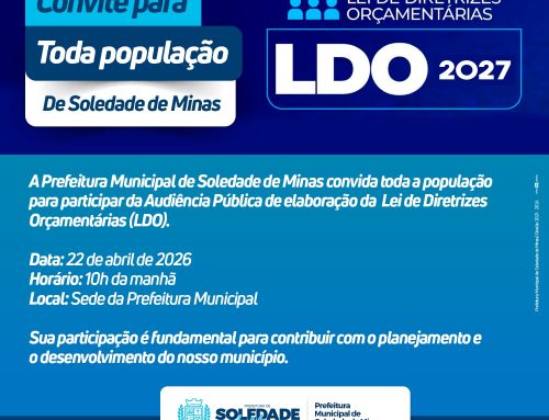 Convite para toda população – LDO 2027